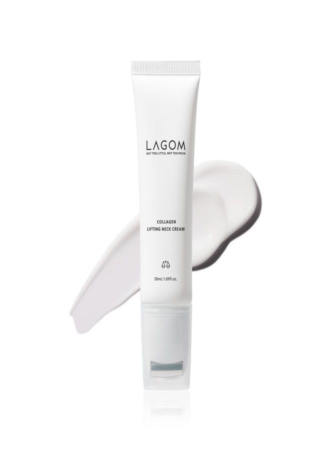 LAGOM Collagen Lifting Neck Cream with Massage Roller for Jawline and Face, Wrinkle Care, Korean Skincare 1.69 Fl Oz - Image 1